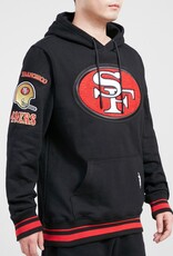 Pro Standard San Francisco 49ers Men's Retro Classic Fleece Pullover Hoodie - Black