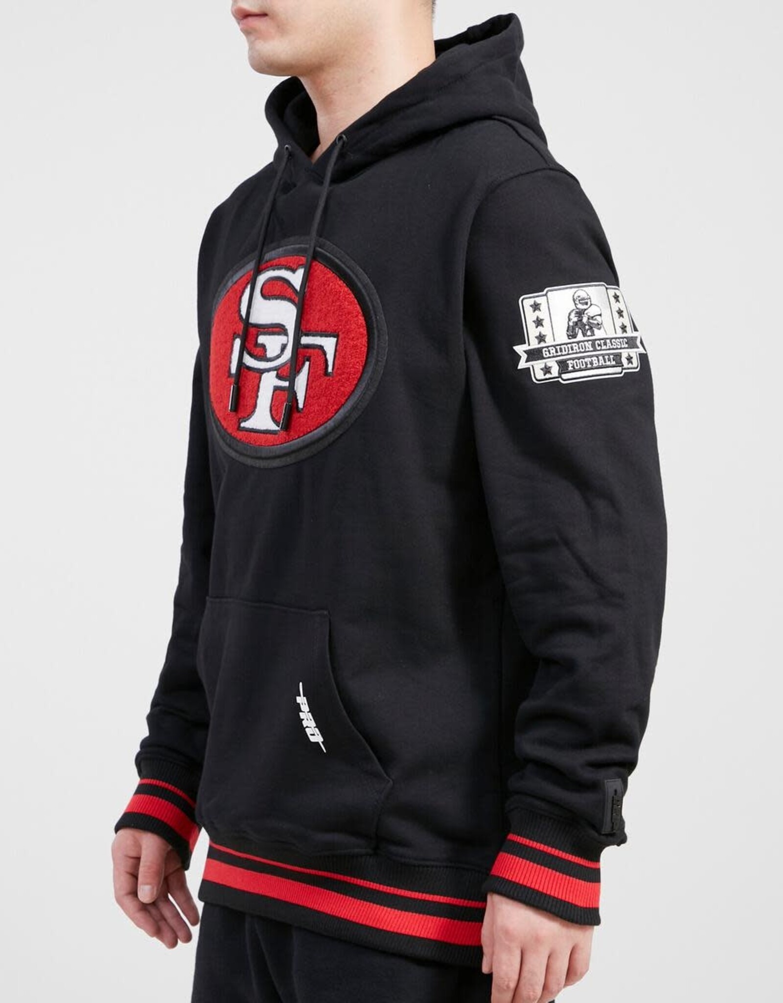 Pro Standard San Francisco 49ers Men's Retro Classic Fleece Pullover Hoodie - Black