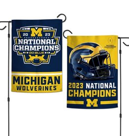 WINCRAFT Michigan Wolverines 13"x18" 2-Sided National Champions Garden Flag