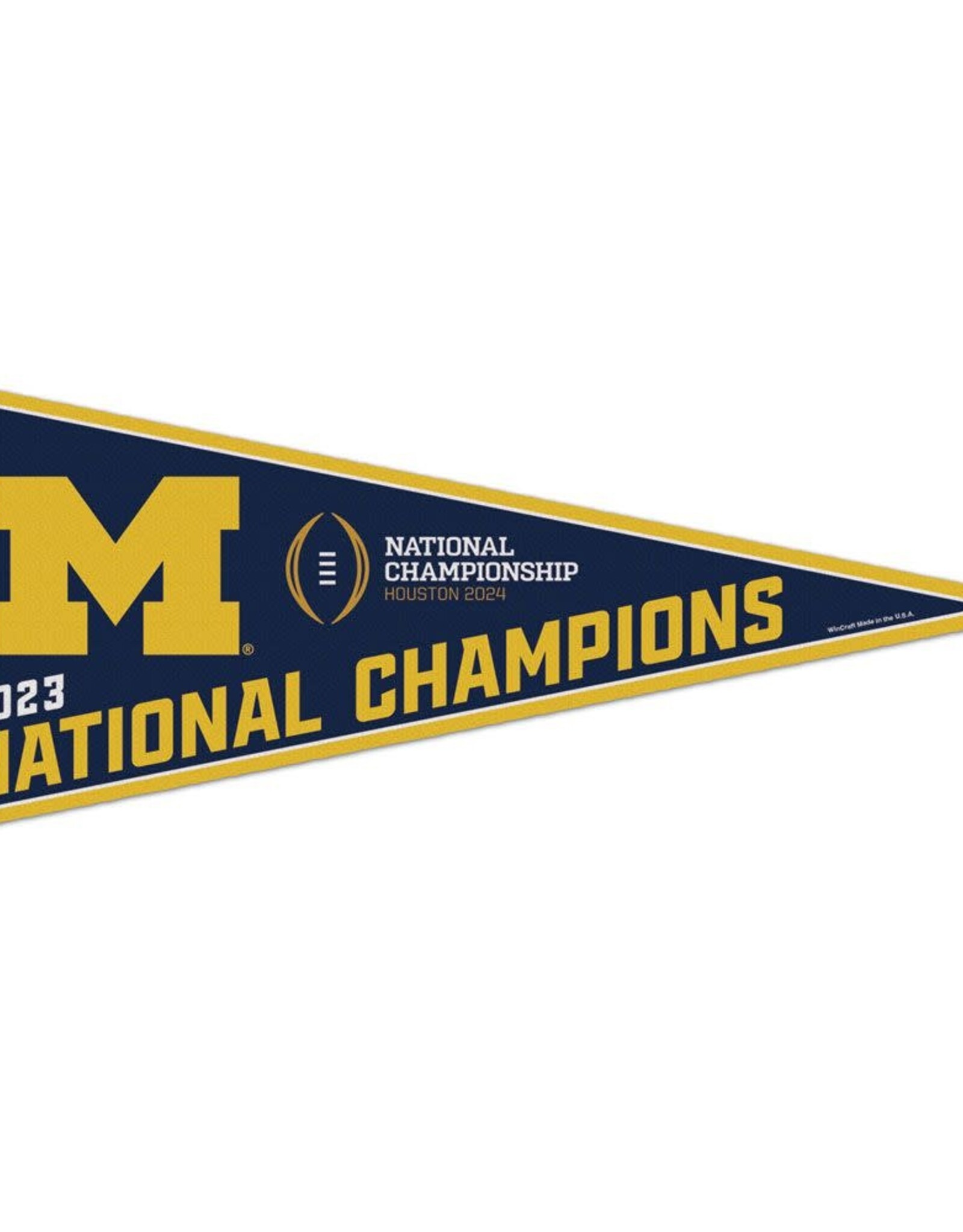 WINCRAFT Michigan Wolverines National Champions 12x30 Classic Pennant