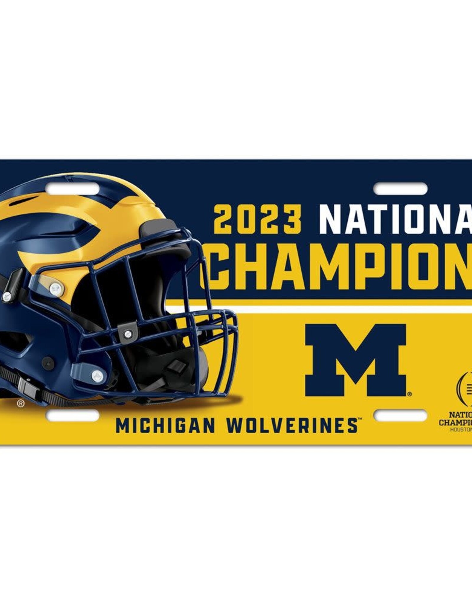 WINCRAFT Michigan Wolverines National Champions License Plate