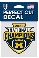 WINCRAFT Michigan Wolverines Nationals Champions 4x4 Perfect Cut Decals