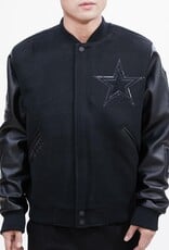 Pro Standard Dallas Cowboys Men's Triple Black Varsity Jacket