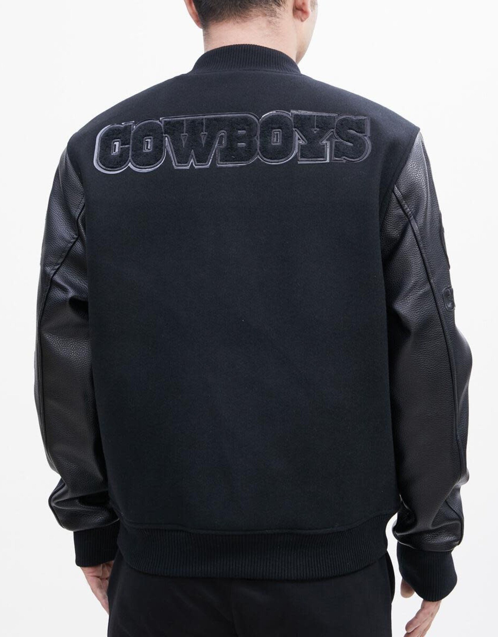 Pro Standard Dallas Cowboys Men's Triple Black Varsity Jacket