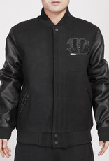 Pro Standard Cincinnati Bengals Men's Triple Black Varsity Jacket