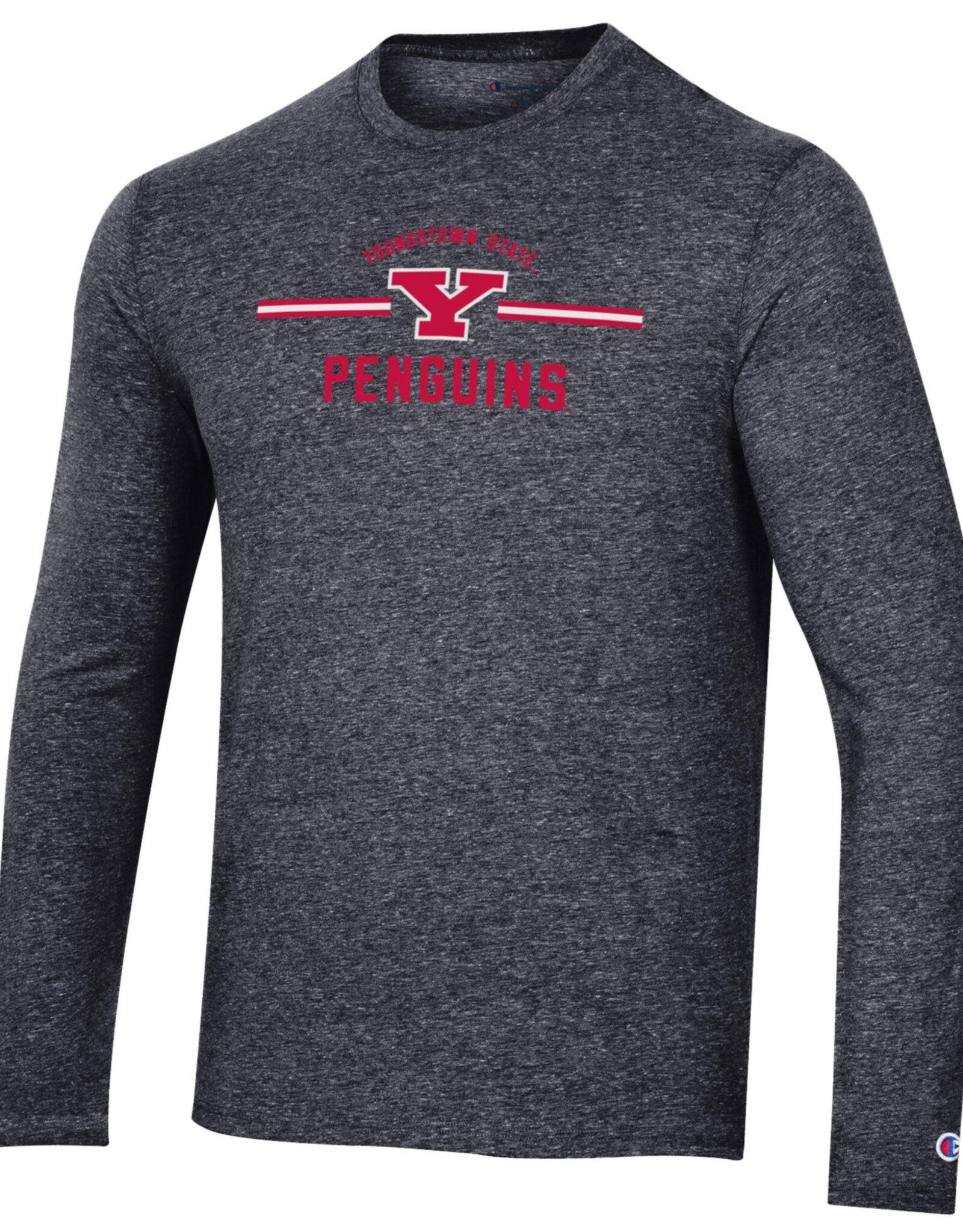 Champion Youngstown State Penguins Men's Triumph Tri-Bar Long Sleeve Tee / FINAL SALE