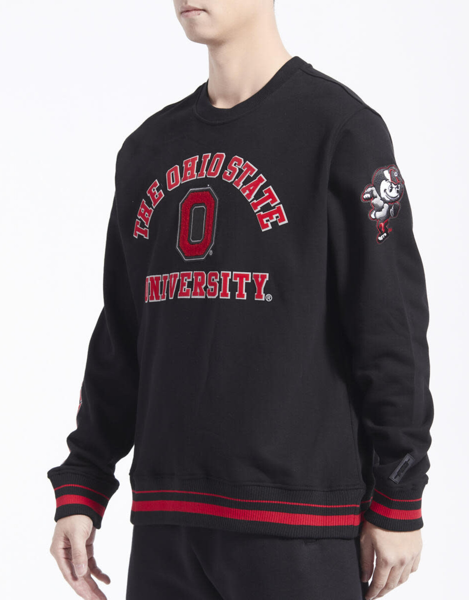 Pro Standard Ohio State Buckeyes Men's Classic Stacked Logo Pullover Crew