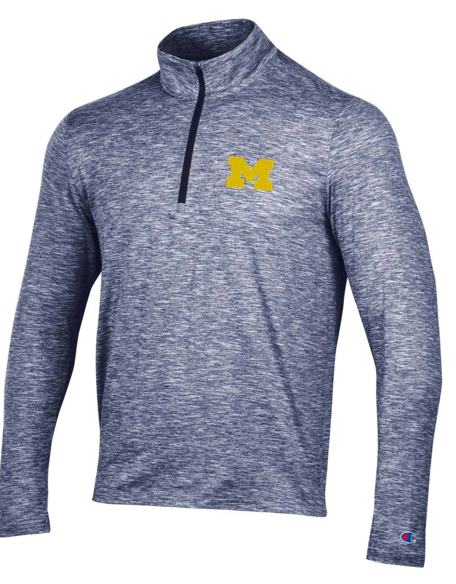 Champion Michigan Wolverines Men's Micro Mesh Quarter Zip Top