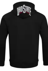 Pro Standard Ohio State Buckeyes Men's Classic Logo Front Zip Hoodie
