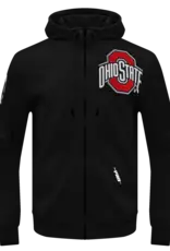 Pro Standard Ohio State Buckeyes Men's Classic Logo Front Zip Hoodie