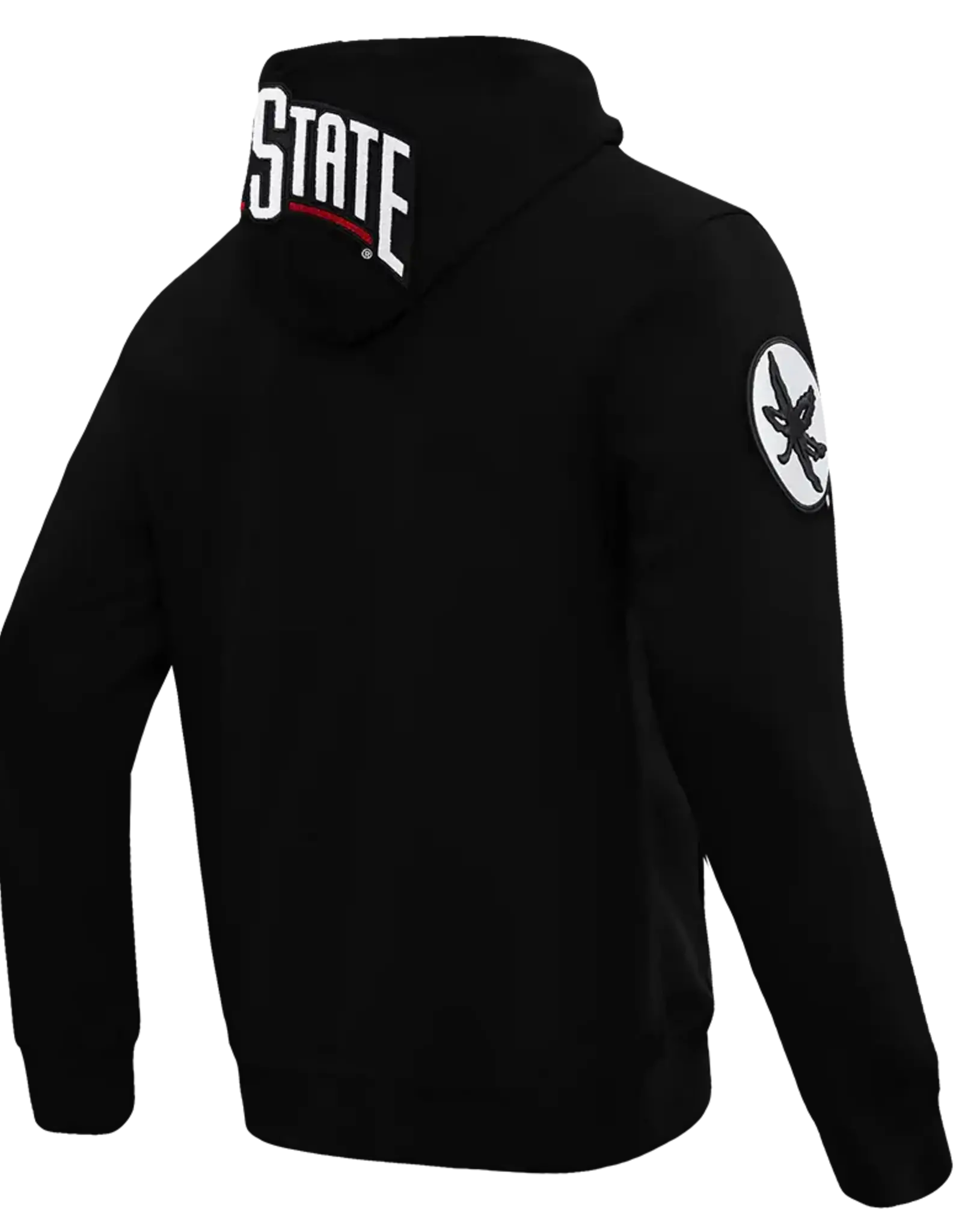 Pro Standard Ohio State Buckeyes Men's Classic Logo Front Zip Hoodie