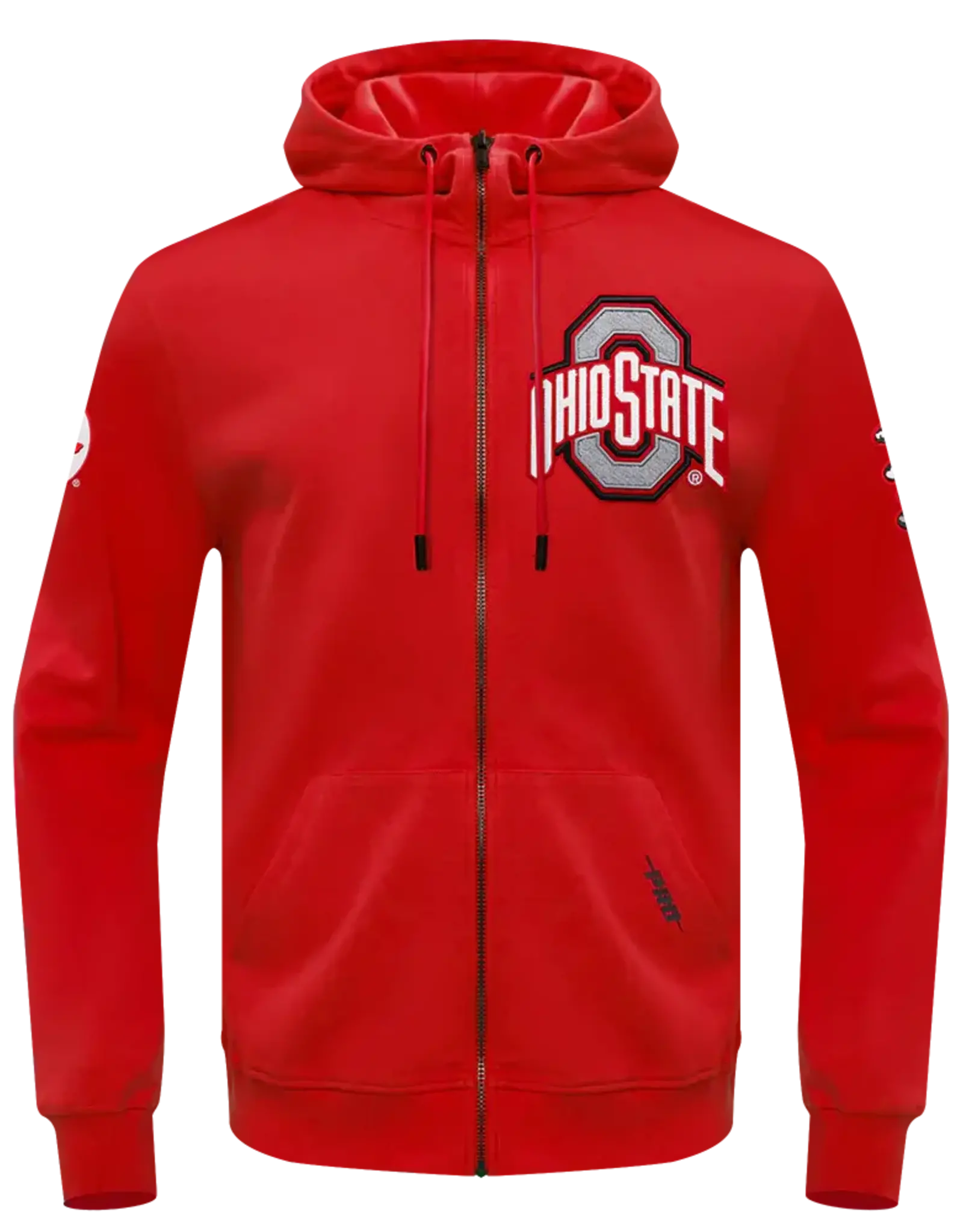 Pro Standard Ohio State Buckeyes Men's Classic Logo Front Zip Hoodie