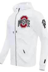 Pro Standard Ohio State Buckeyes Men's Classic Logo Front Zip Hoodie