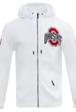 Pro Standard Ohio State Buckeyes Men's Classic Logo Front Zip Hoodie