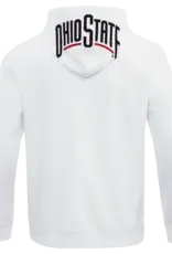 Pro Standard Ohio State Buckeyes Men's Classic Logo Front Zip Hoodie