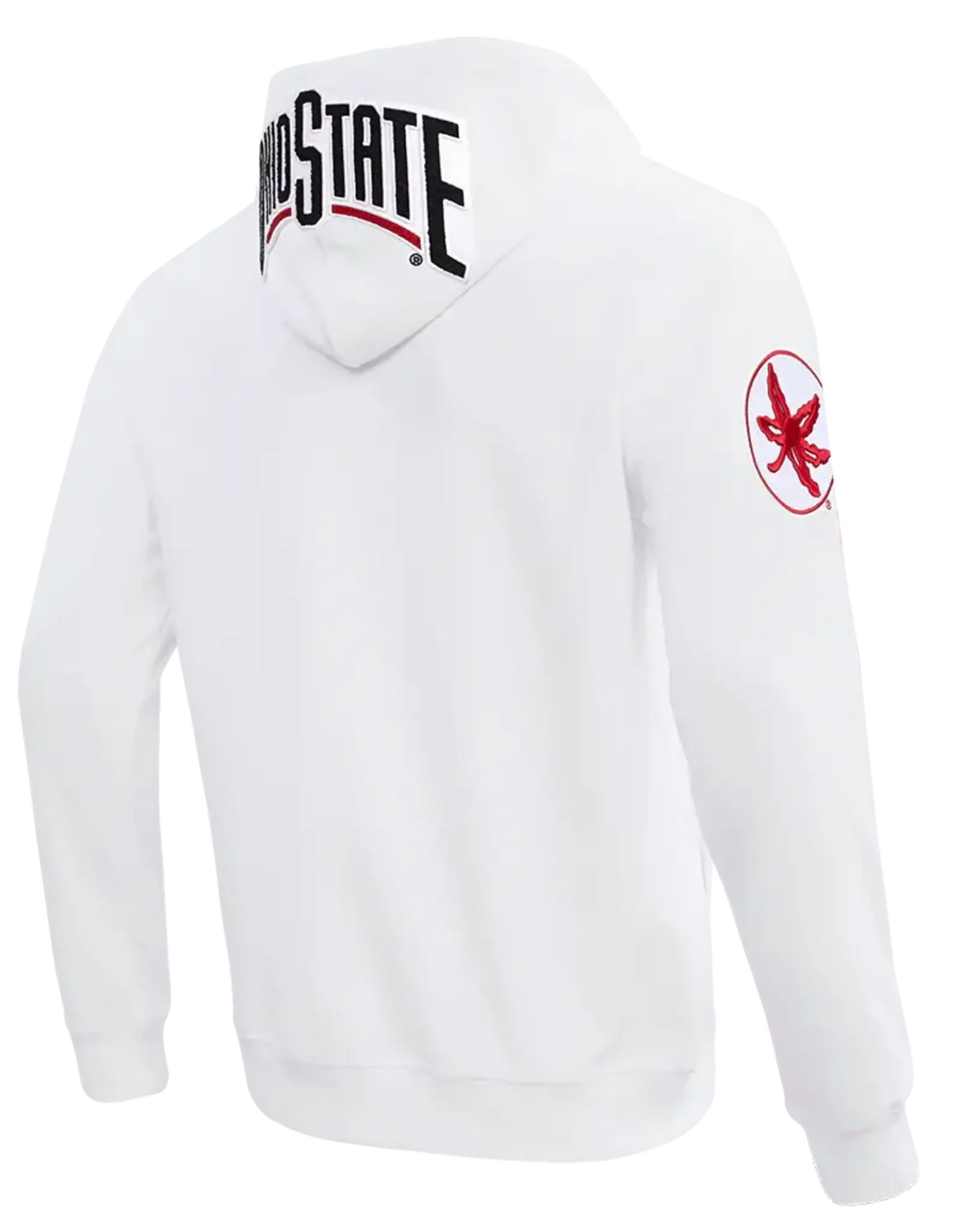 Pro Standard Ohio State Buckeyes Men's Classic Logo Front Zip Hoodie