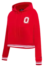 Pro Standard Ohio State Buckeyes Women's Classic Rib Cropped Pullover Hoodie