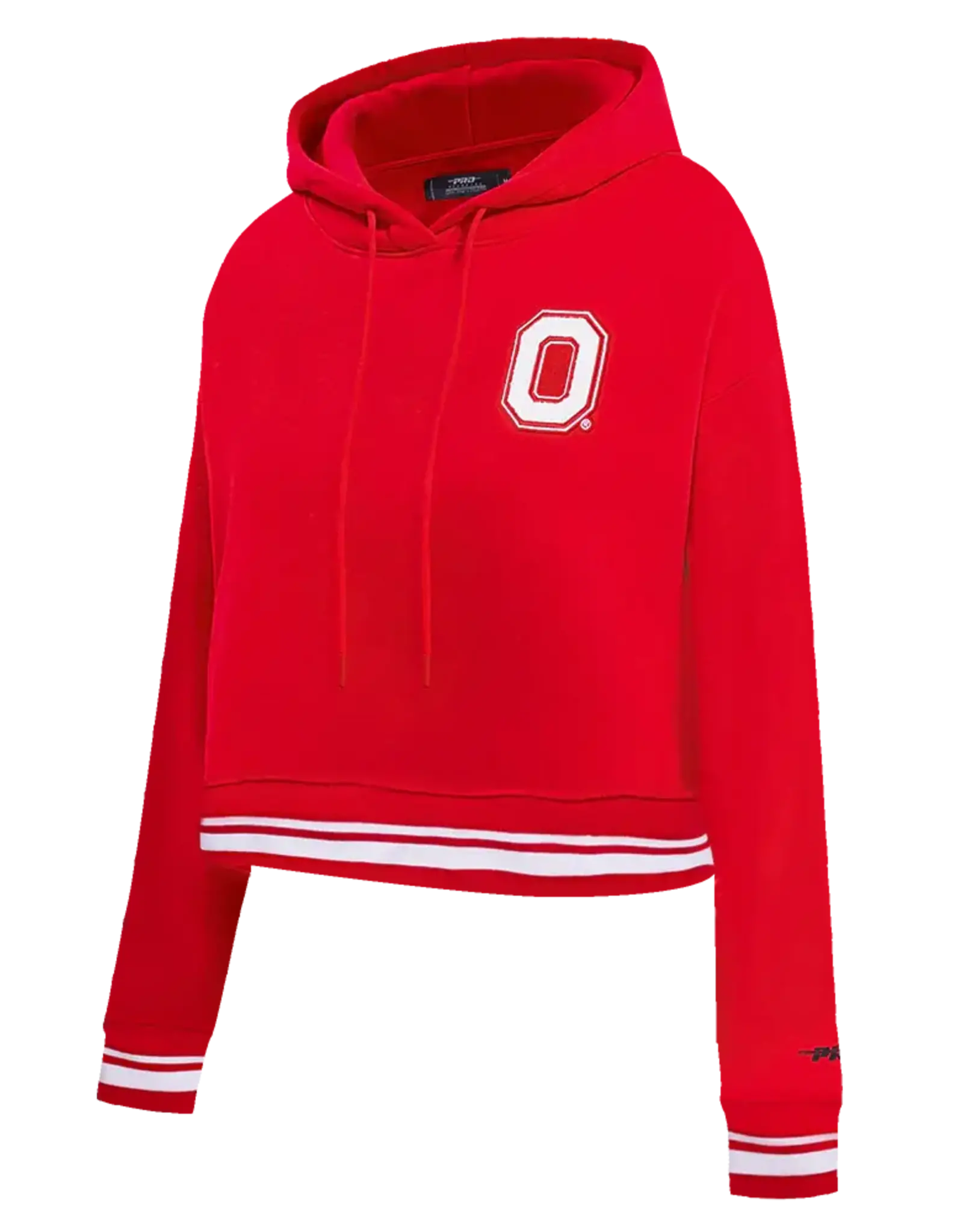 Pro Standard Ohio State Buckeyes Women's Classic Rib Cropped Pullover Hoodie