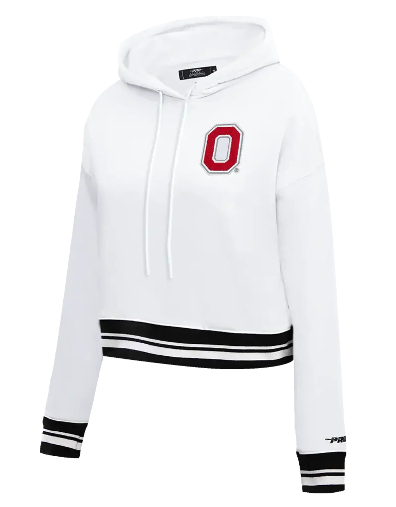 Pro Standard Ohio State Buckeyes Women's Classic Rib Cropped Pullover Hoodie