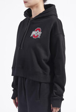 Pro Standard Ohio State Buckeyes Women's Classic Cropped Pullover Hoodie