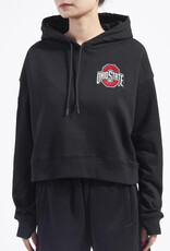 Pro Standard Ohio State Buckeyes Women's Classic Cropped Pullover Hoodie