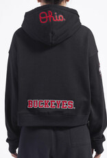 Pro Standard Ohio State Buckeyes Women's Classic Cropped Pullover Hoodie