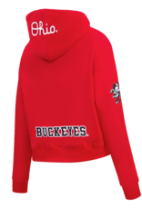 Pro Standard Ohio State Buckeyes Women's Classic Cropped Pullover Hoodie