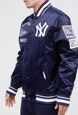 Pro Standard New York Yankees Men's Classic Retro Satin Jacket - Navy