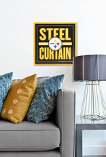 YOU THE FAN Pittsburgh Steelers 3D Slogan Series 12x12 Wall Art