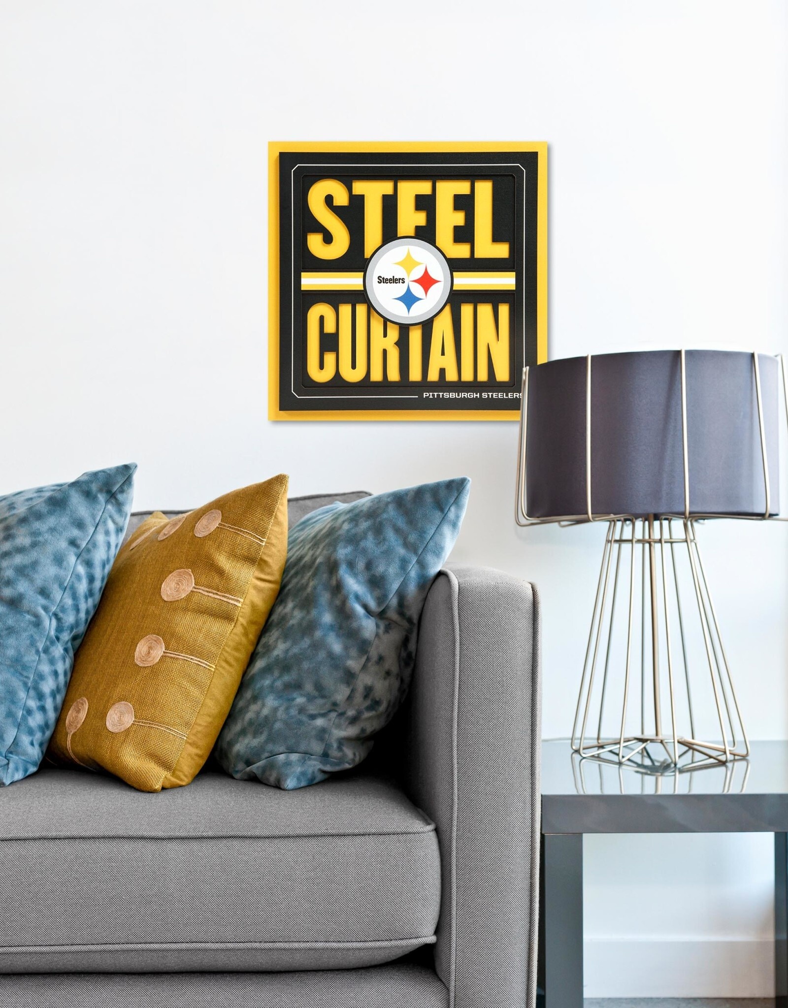 YOU THE FAN Pittsburgh Steelers 3D Slogan Series 12x12 Wall Art
