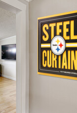YOU THE FAN Pittsburgh Steelers 3D Slogan Series 12x12 Wall Art