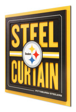 YOU THE FAN Pittsburgh Steelers 3D Slogan Series 12x12 Wall Art