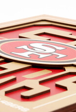 YOU THE FAN San Francisco 49ers 3D Slogan Series 12x12 Wall Art