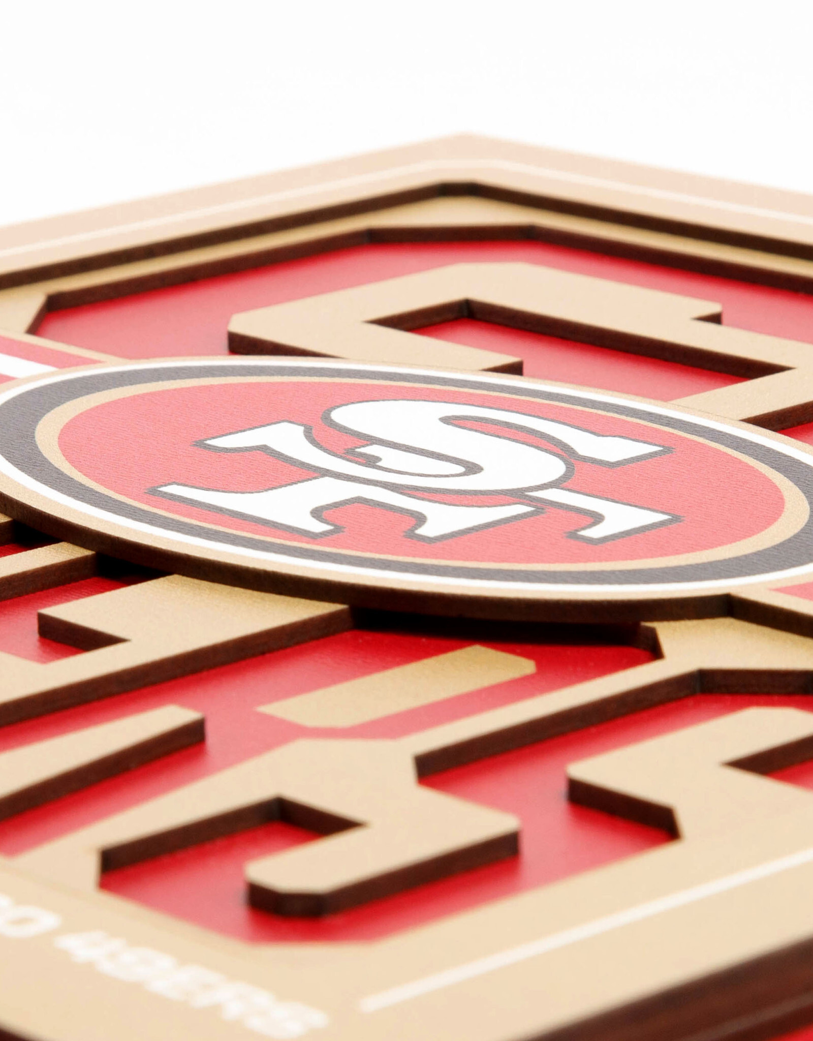 YOU THE FAN San Francisco 49ers 3D Slogan Series 12x12 Wall Art