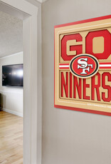 YOU THE FAN San Francisco 49ers 3D Slogan Series 12x12 Wall Art