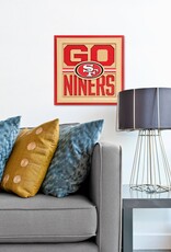 YOU THE FAN San Francisco 49ers 3D Slogan Series 12x12 Wall Art