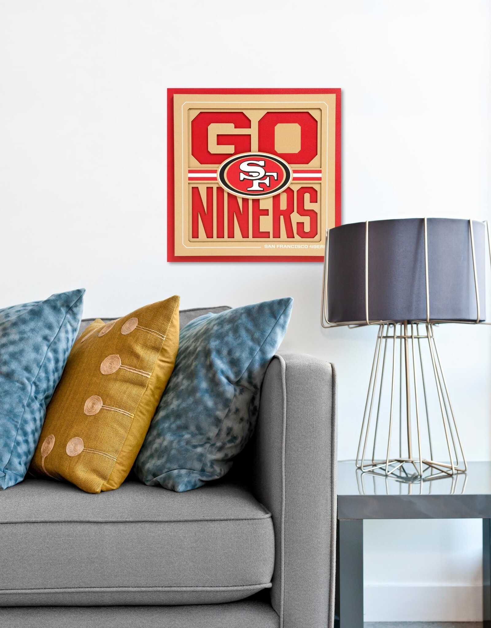 YOU THE FAN San Francisco 49ers 3D Slogan Series 12x12 Wall Art