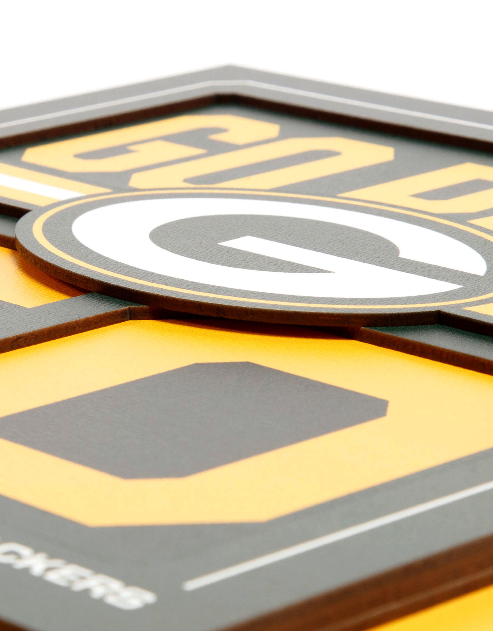 YOU THE FAN Green Bay Packers 3D Slogan Series 12x12 Wall Art