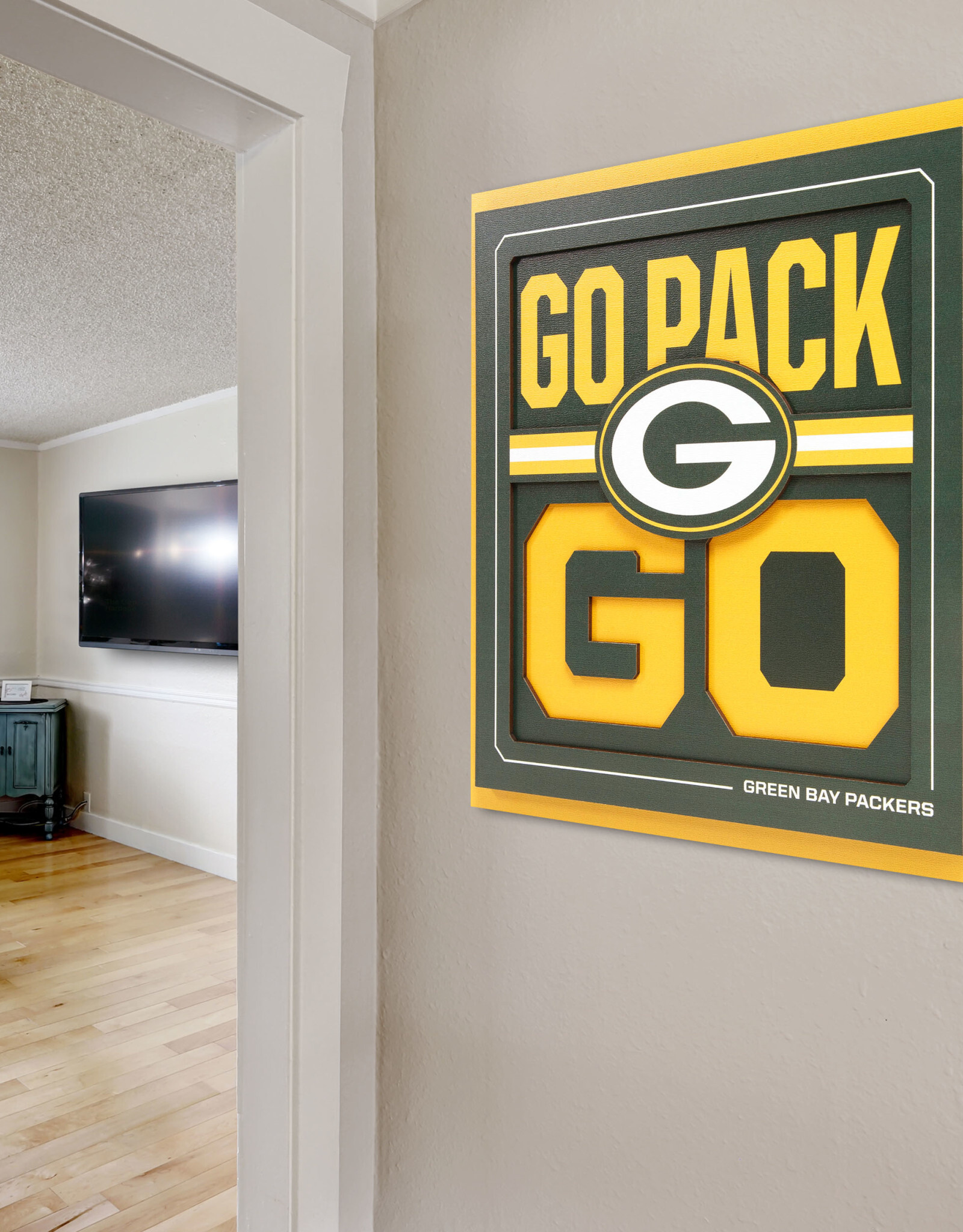 YOU THE FAN Green Bay Packers 3D Slogan Series 12x12 Wall Art