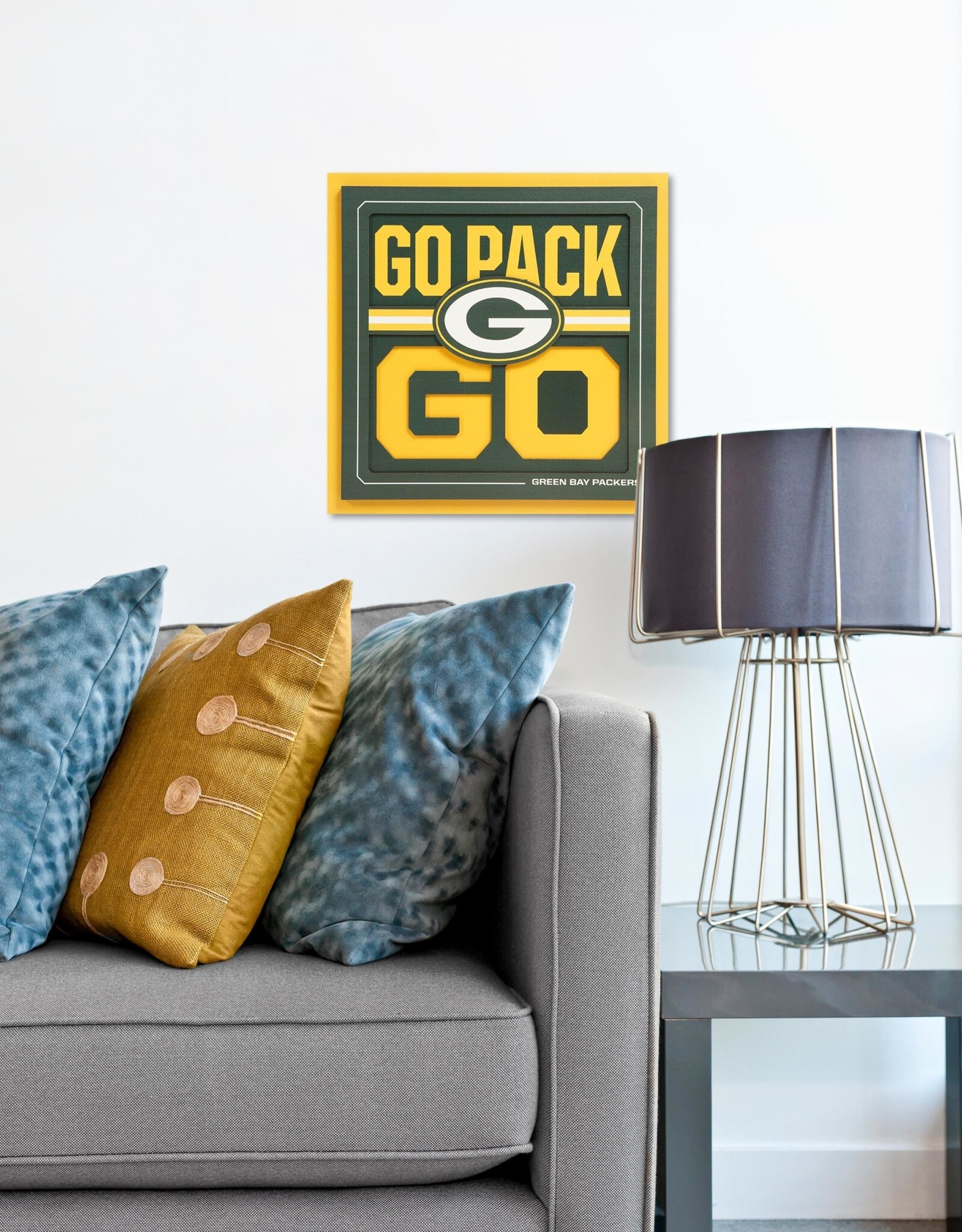 YOU THE FAN Green Bay Packers 3D Slogan Series 12x12 Wall Art