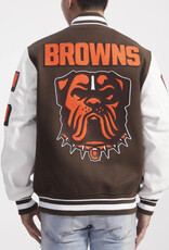Pro Standard Cleveland Browns Men's Mash Up Varsity Jacket