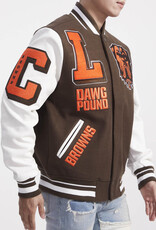 Pro Standard Cleveland Browns Men's Mash Up Varsity Jacket