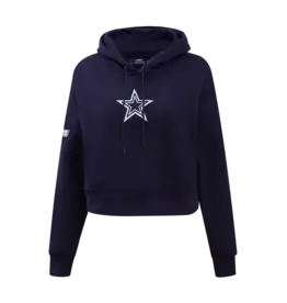 Pro Standard Dallas Cowboys Women's Classic Cropped Pullover Hoodie