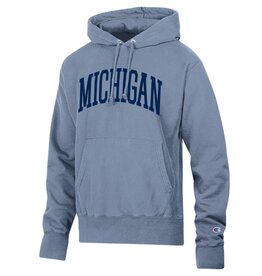 Champion Michigan Wolverines Men's Garment Dyed Reverse Weave Hoodie