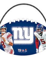 Open Road Brands New York Giants Football Hanging Wood Sign