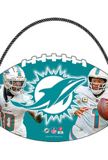 Open Road Brands Miami Dolphins Football Hanging Wood Sign