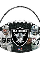 Open Road Brands Las Vegas Raiders Football Hanging Wood Sign