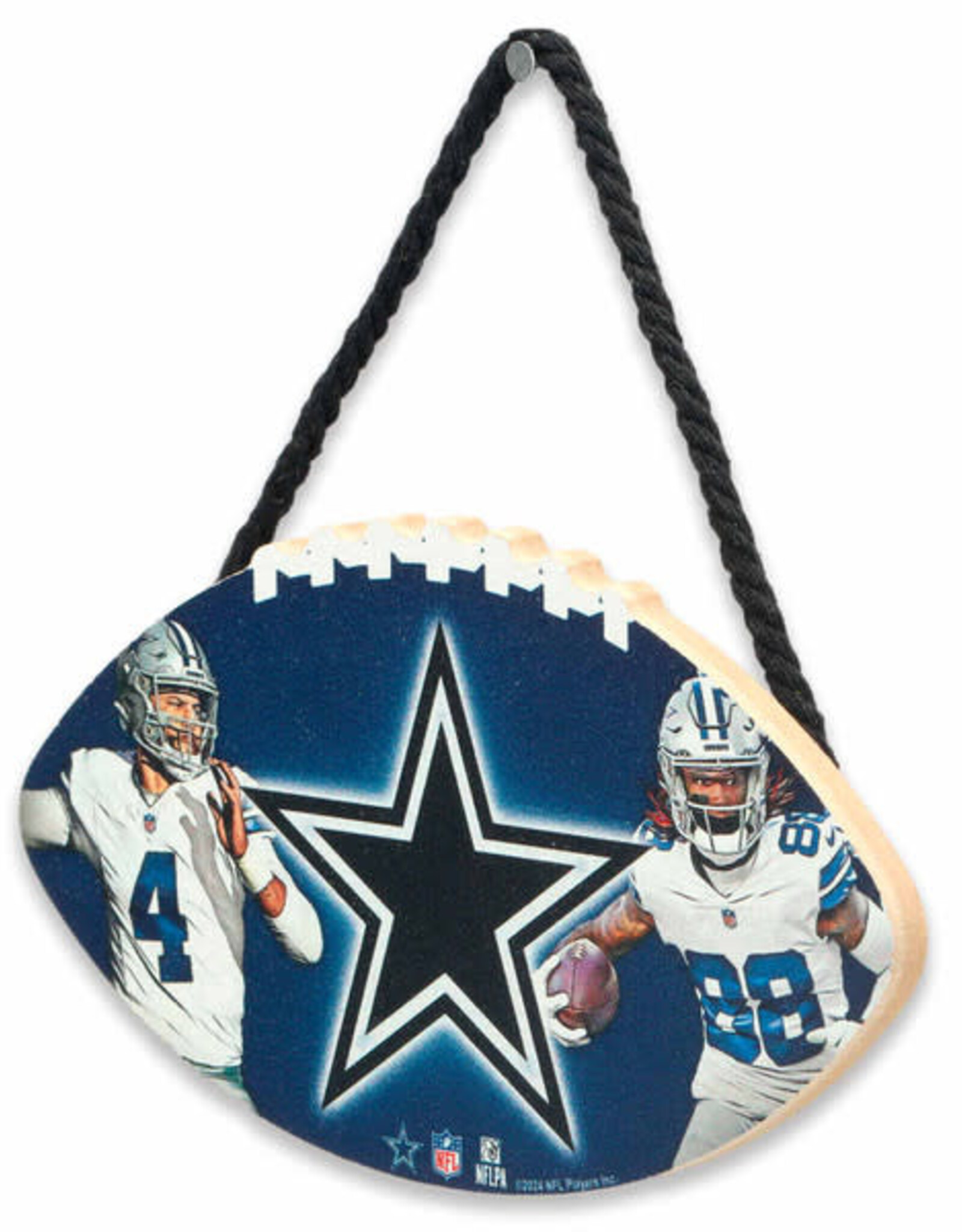 Open Road Brands Dallas Cowboys Football Hanging Wood Sign