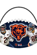 Open Road Brands Chicago Bears Football Hanging Wood Sign