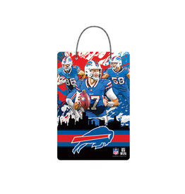 Open Road Brands Buffalo Bills Skyline Hanging X-Metal Sign